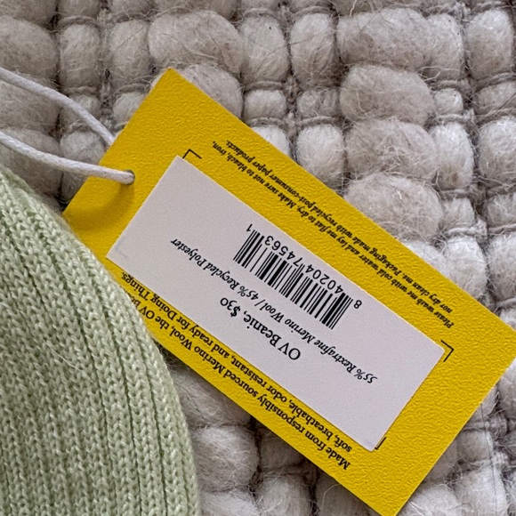 Outdoor Voices Mint Green Beanie - Picture 3 of 4